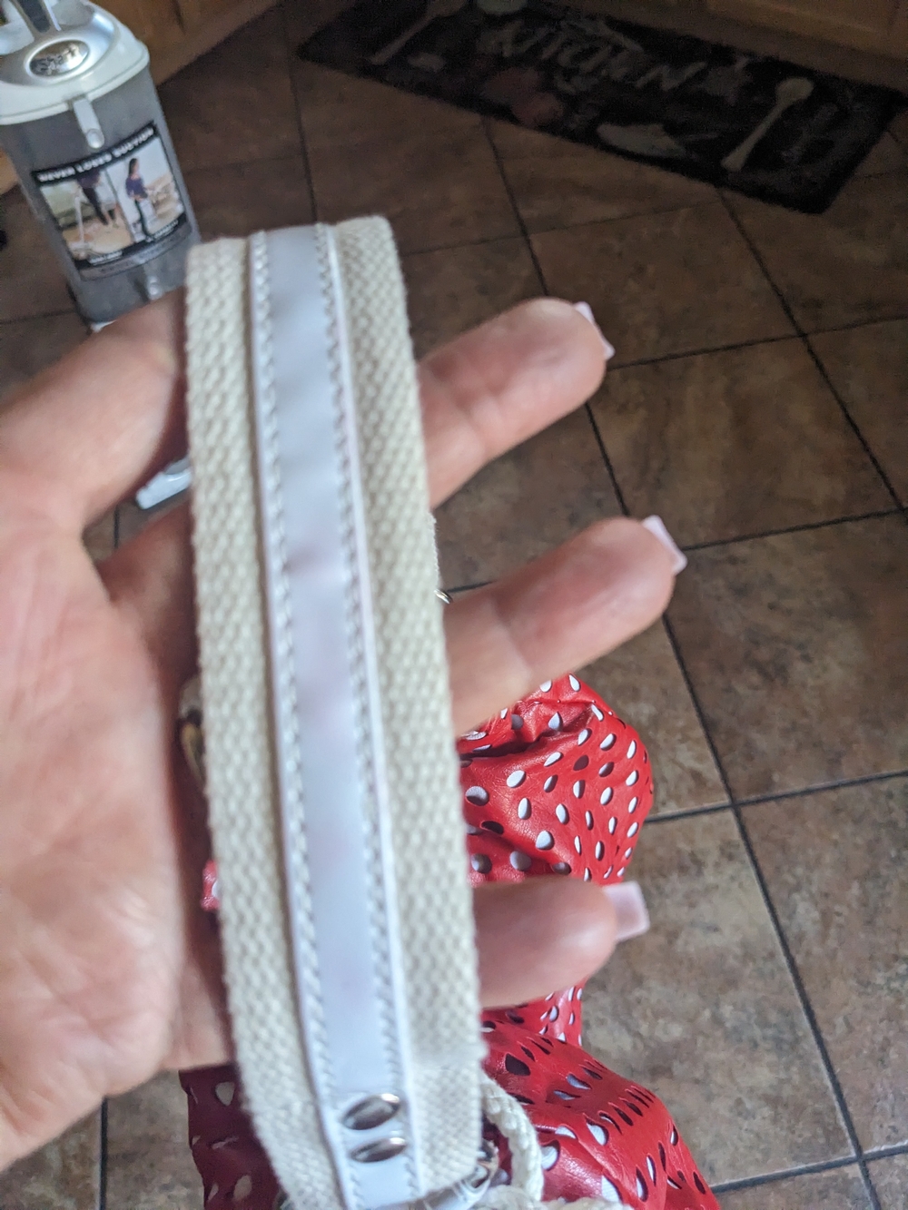 Altar'd State Red and White Polka Dot Shoulder Bag - Picture 3 of 8
